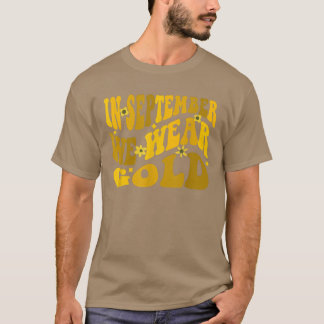 Camiseta Em setembro Vestimos com conhecimento do Cancer da