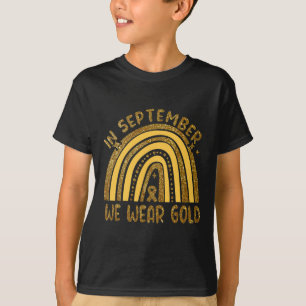 Camiseta Em setembro Vestimos com conhecimento do Cancer da