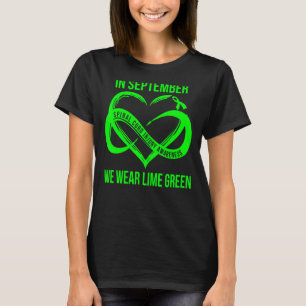 Camiseta Em setembro Vestimos Ferimento Da Medula Espinhal 