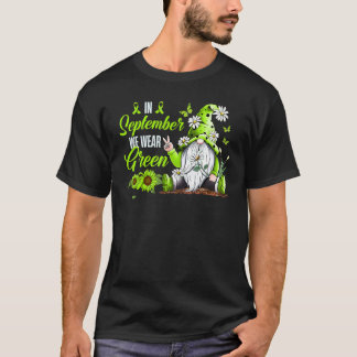 Camiseta Em setembro, Vestimos O Linfoma De Fita De Verde l