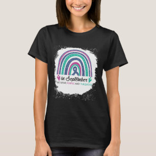 Camiseta Em Setembro Vestimos Suicioso De Bleach Roxo E Tea