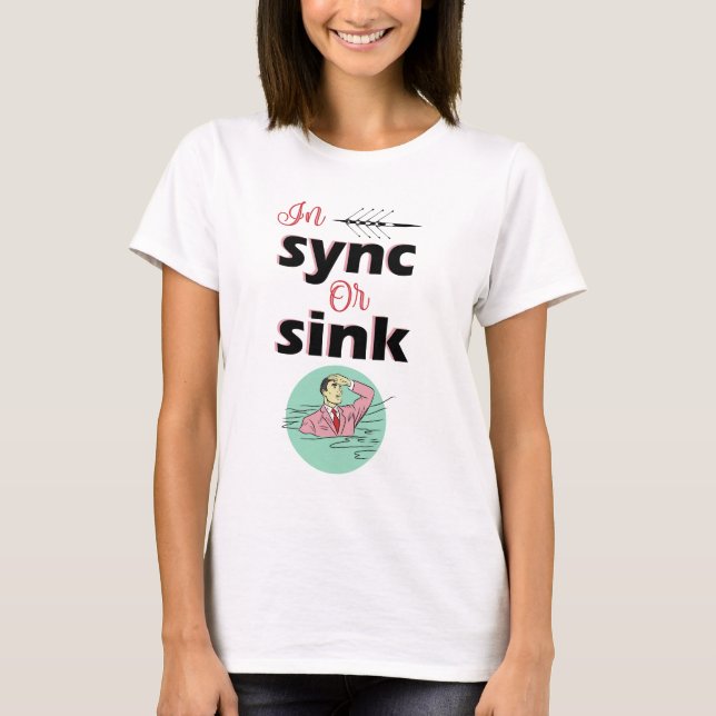 Camiseta Em sincronia ou dissipador (Frente)