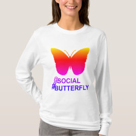 Camiseta Em Social Hashtag Butterfly [Hyper Filter remix]