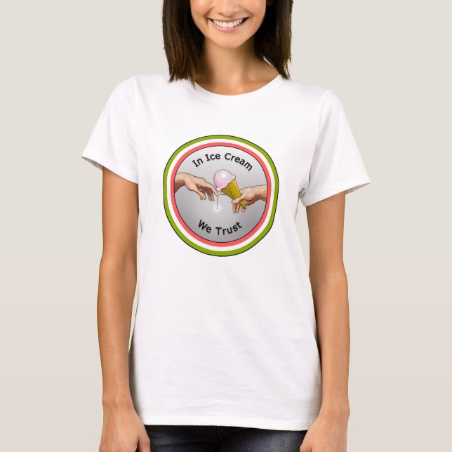 Camiseta Em Sorvete, confiamos (Frente)
