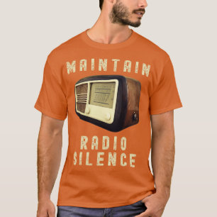 CAMISETA EM TEMPOS DE GUERRA MANTER O SILÊNCIO DE RÁDIO