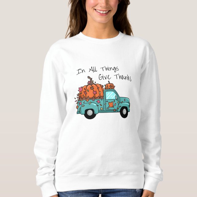 Camiseta Em Todas as Coisas Dai Graças (Frente)