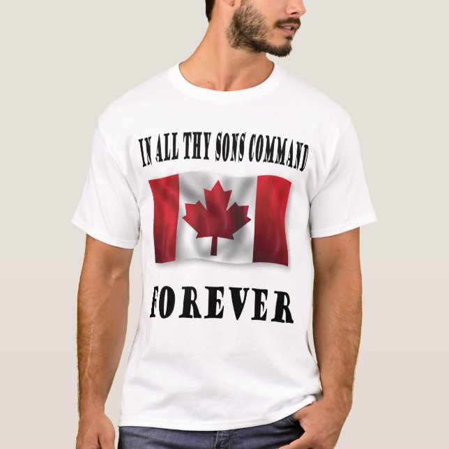 Camiseta Em todo thy comando dos filhos para sempre (Frente)