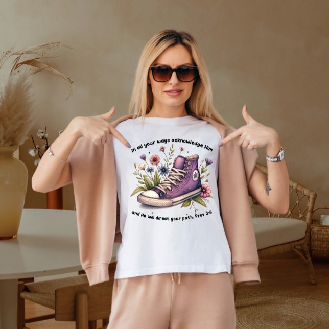 Camiseta Em todos os seus caminhos reconheça-o  (Criador carregado)