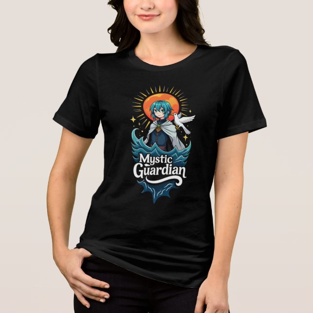Camiseta em três blendas - Guardiões Místicos (Frente)