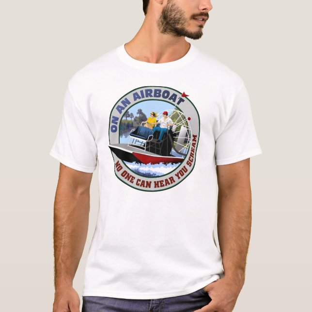 Camiseta Em um Airboat (Frente)