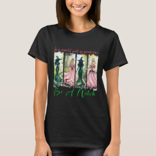 Camiseta Em Um Cheio Mundial De Princesas Seja Um Bruxo Hal