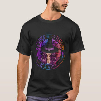 Camiseta Em Um Cheio Mundial De Princesas Seja Um Bruxo Hal