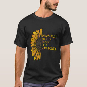 Camiseta Em Um Cheio Mundial De Rosas Ser Um Jardim De Dive