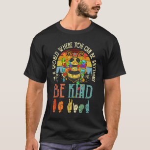 Camiseta Em Um Mundo Seja Gentil Guarda-Chuva Abelha Bumble