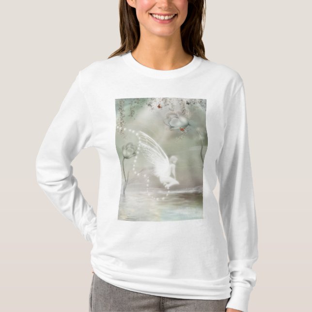 Camiseta Em um Tshirt cinzento da manhã (Frente)