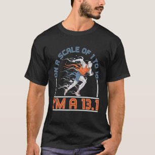 Camiseta Em uma escala de 1 a 10 eu sou uma meia-maratona d