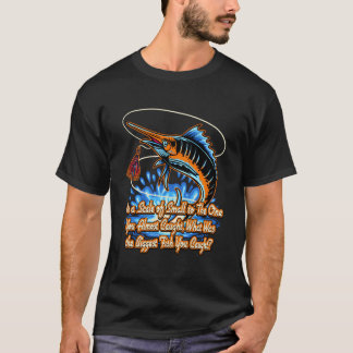 Camiseta Em Uma Escala De Pequeno Até O Grande Lago De Pesc
