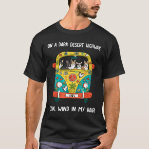 Camiseta Em Uma Estrada Do Deserto Escuro Vento Legal Em Me