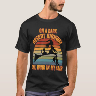 Camiseta Em Uma Estrada Do Deserto Escuro Vento Legal No Ca