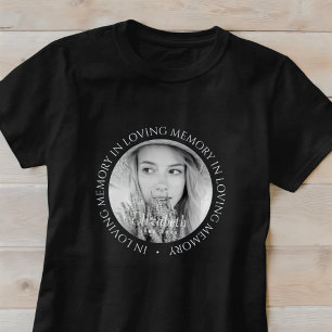 Camiseta Em uma memória simples Foto personalizada moderna