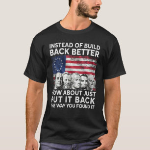 Camiseta Em vez de Reconstruir Melhor Como Sobre Apenas Col