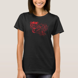 Camiseta Em Witchcraft, Confiamos Em Vintage Distressed Wit