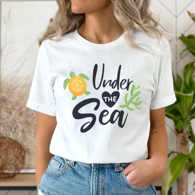 Camiseta Embaixo do Mar - Tartaruga marinha (Criador carregado)