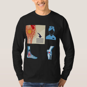 Camiseta Embalagem com adesivo para enfermeira reumatológi