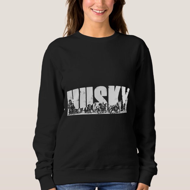 Camiseta Embalagem De Cães Sled Siberian Husky Com Esquimó (Frente)