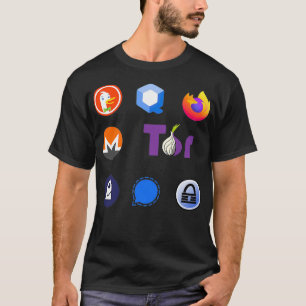 Camiseta Embalagem do adesivo de privacidade Sinal Firefox 