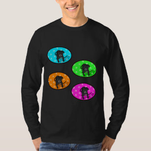 Camiseta Embalagem interior de recipiente preto Camisa-T cl