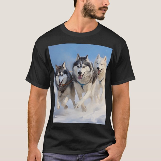 Camiseta Embalagem Siberian Husky (Frente)