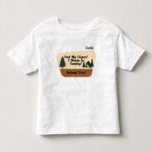 Camiseta "Embale Minhas Fraldas! Quero Ir Acampar" Personal