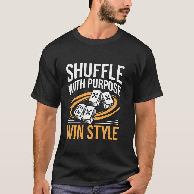 Camiseta Embaralhar Com Propósito Ganhe Com Estilo Jogo de  (Frente)