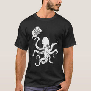 Camiseta Embarcação De Clipper Octopus No Navio De Tatuagem