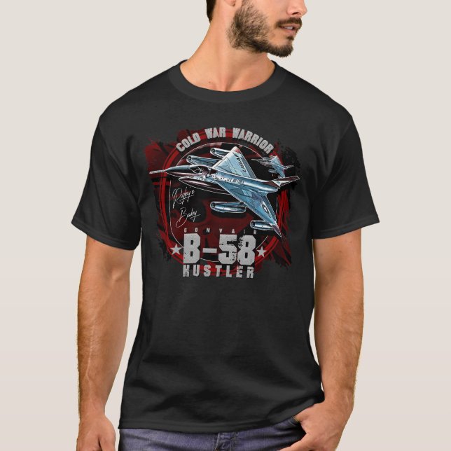 Camiseta Embarcações de navegação convair B58 Hustler Fight (Frente)