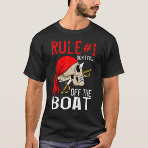 Camiseta Embarcações de navegação de casco de pirata de esp