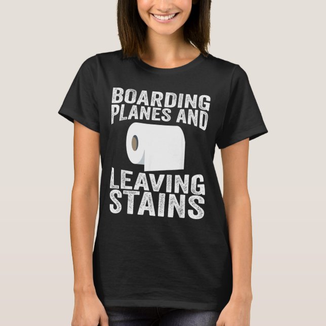 Camiseta Embarcando em Aviões e Deixando Manchas (Frente)