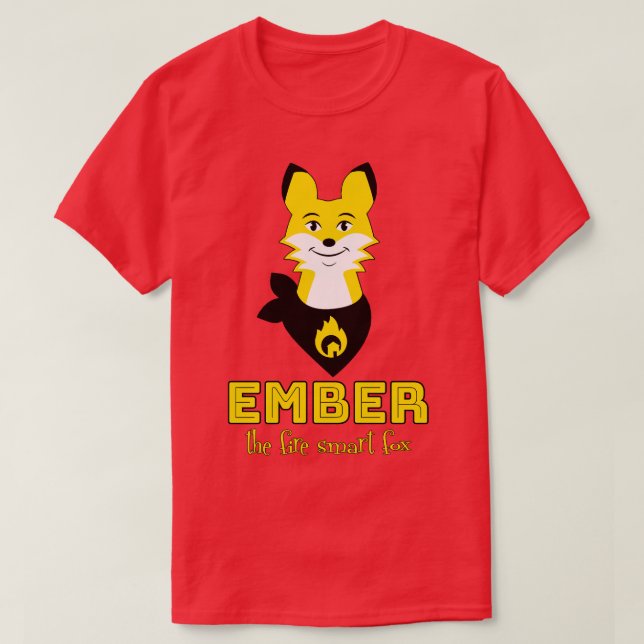 Camiseta Embarcar O Fox Inteligente Do Fogo Canadá (Frente do Design)