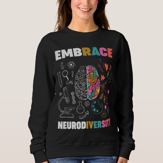 Camiseta Embarque a neurodiversidade cerebral Embarque Adhd (Frente)