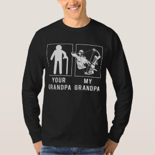 Camiseta Embarque em Raios com Vovô Herdeiro Caçador