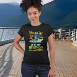 Camiseta Embarque no Meu Crucero de Aniversário 