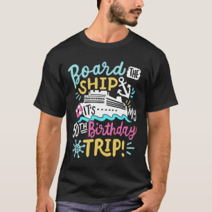 Camiseta Embarque No Navio É Minha Viagem De 50 Anos De Ida