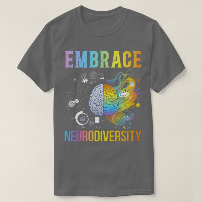 Camiseta Embarque o Design de Neurodiversidade para integra (Frente do Design)