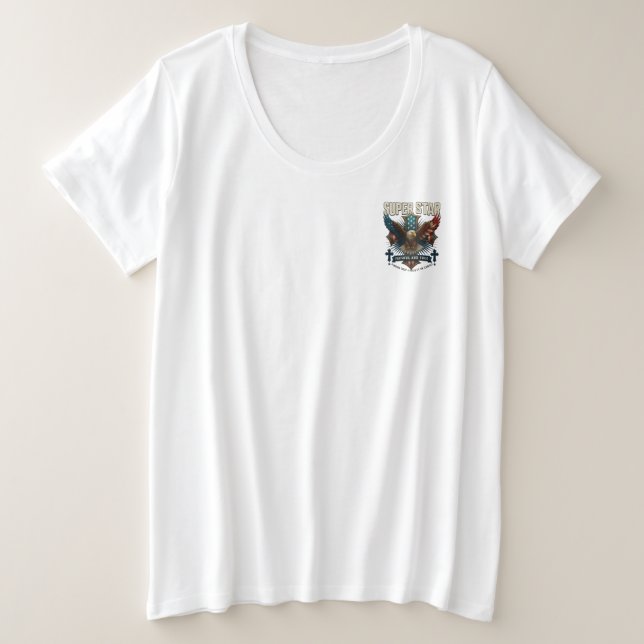 Camiseta Emblem da Superestrela Eagle (Frente do Design)