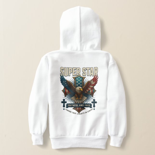 Camiseta Emblem da Superestrela Eagle (Postura das costas)