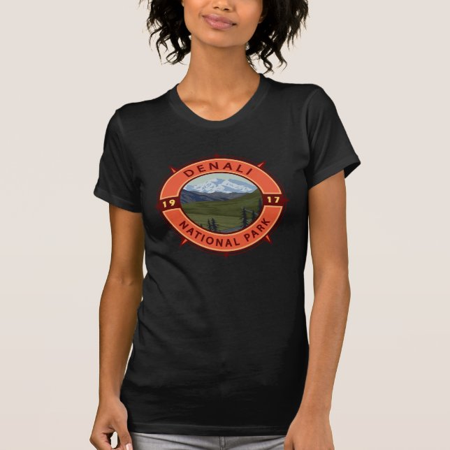 Camiseta Emblem de retrorreflectores do Parque Nacional Den (Frente)