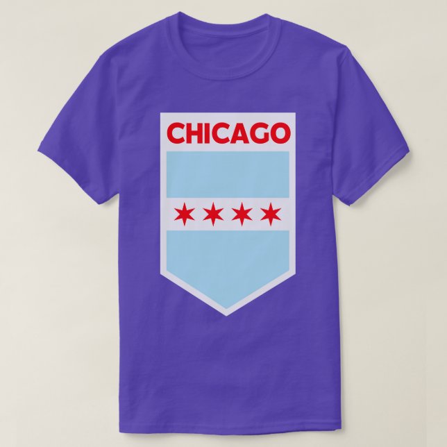 Camiseta Emblem de Sinalizador de Chicago (Frente do Design)