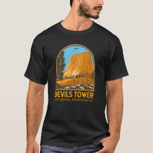 Camiseta Emblem Devils Tower National Monuument Wyoming