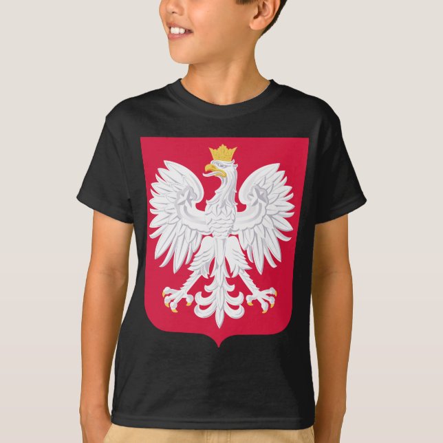 Camiseta Emblem polonês - Polônia Shield - Polska Herb Pols (Frente)